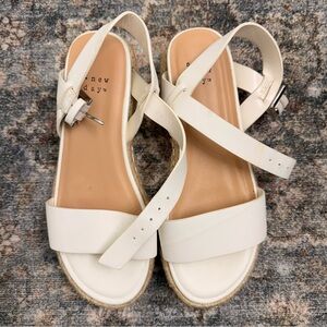 A New Day Cream Strappy Sandals